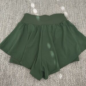 High-Waist Green Women’s Ptula Shorts